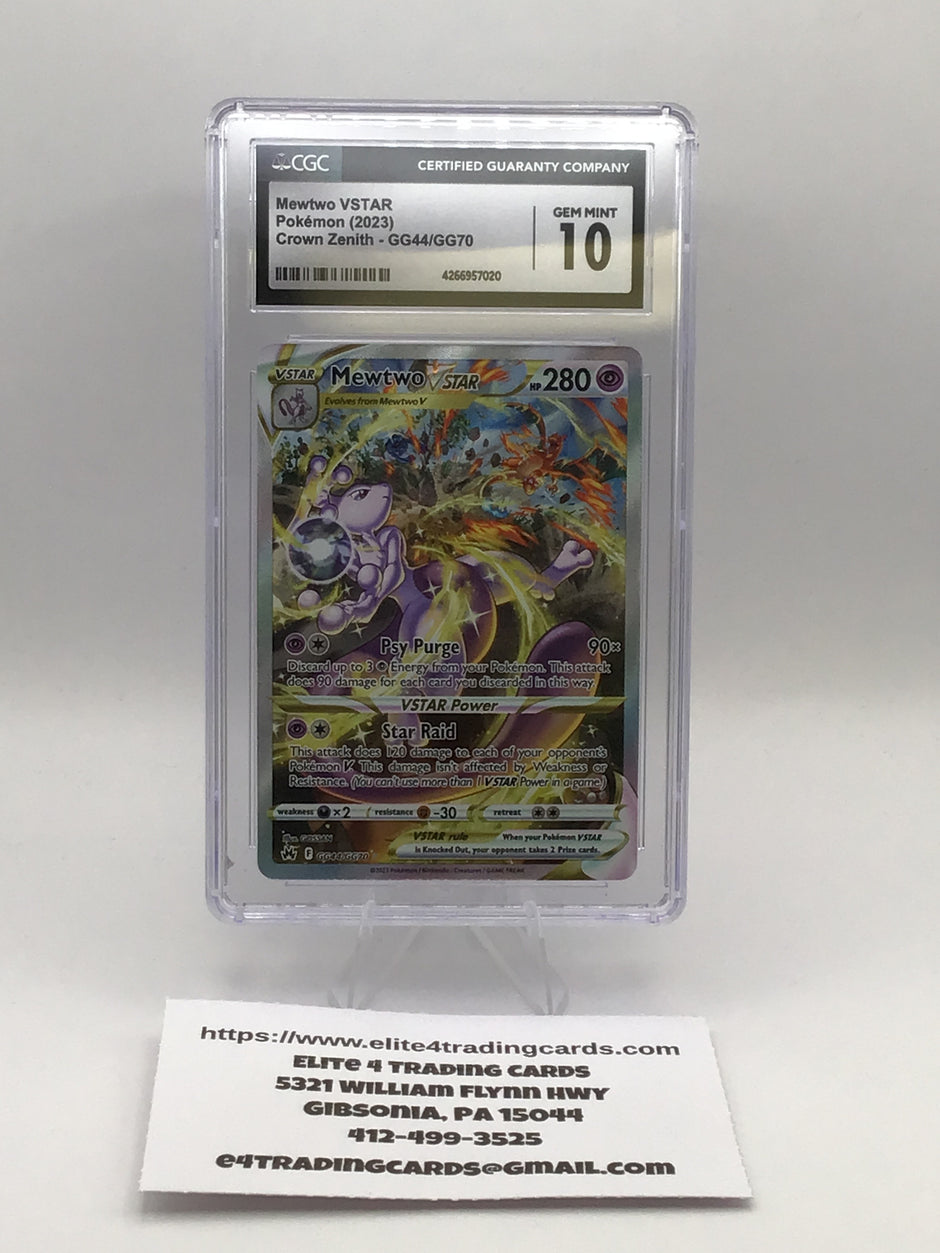 Mewtwo VSTAR #GG44 Pokemon Crown Zenith (CGC 10)