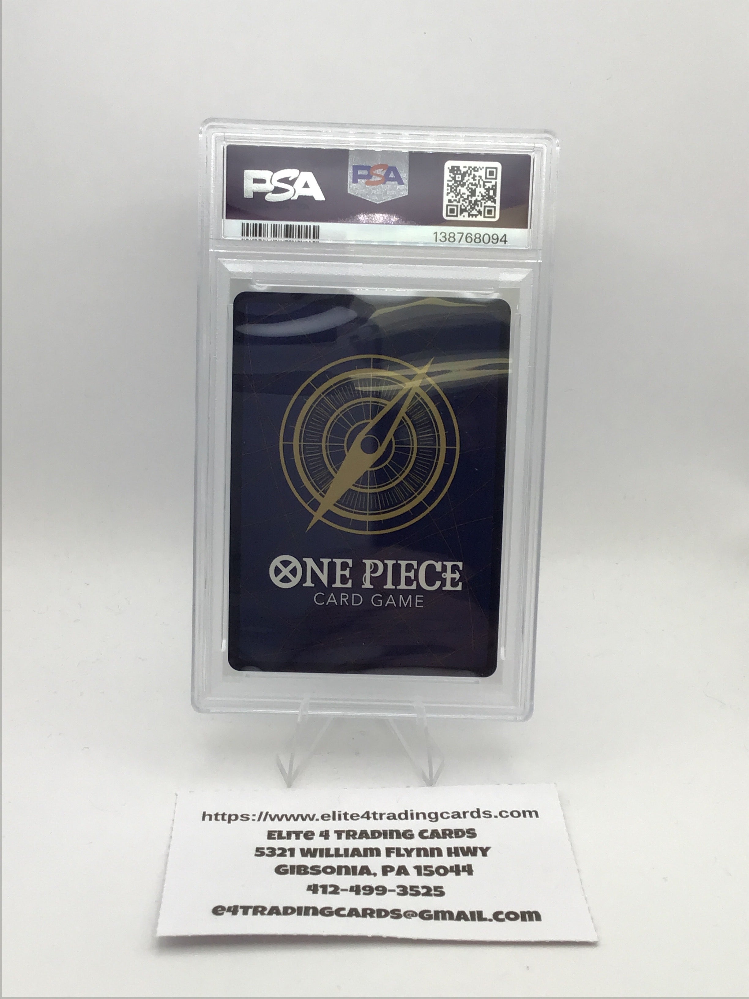 Roronoa Zoro [Alternate Art] PRB02-006 One Piece Premium Booster (PSA 10)
