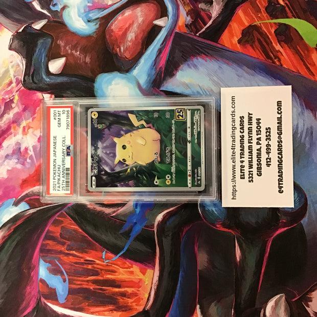 Pikachu #1 Pokemon Japanese 25th Anniversary Collection (PSA 10)