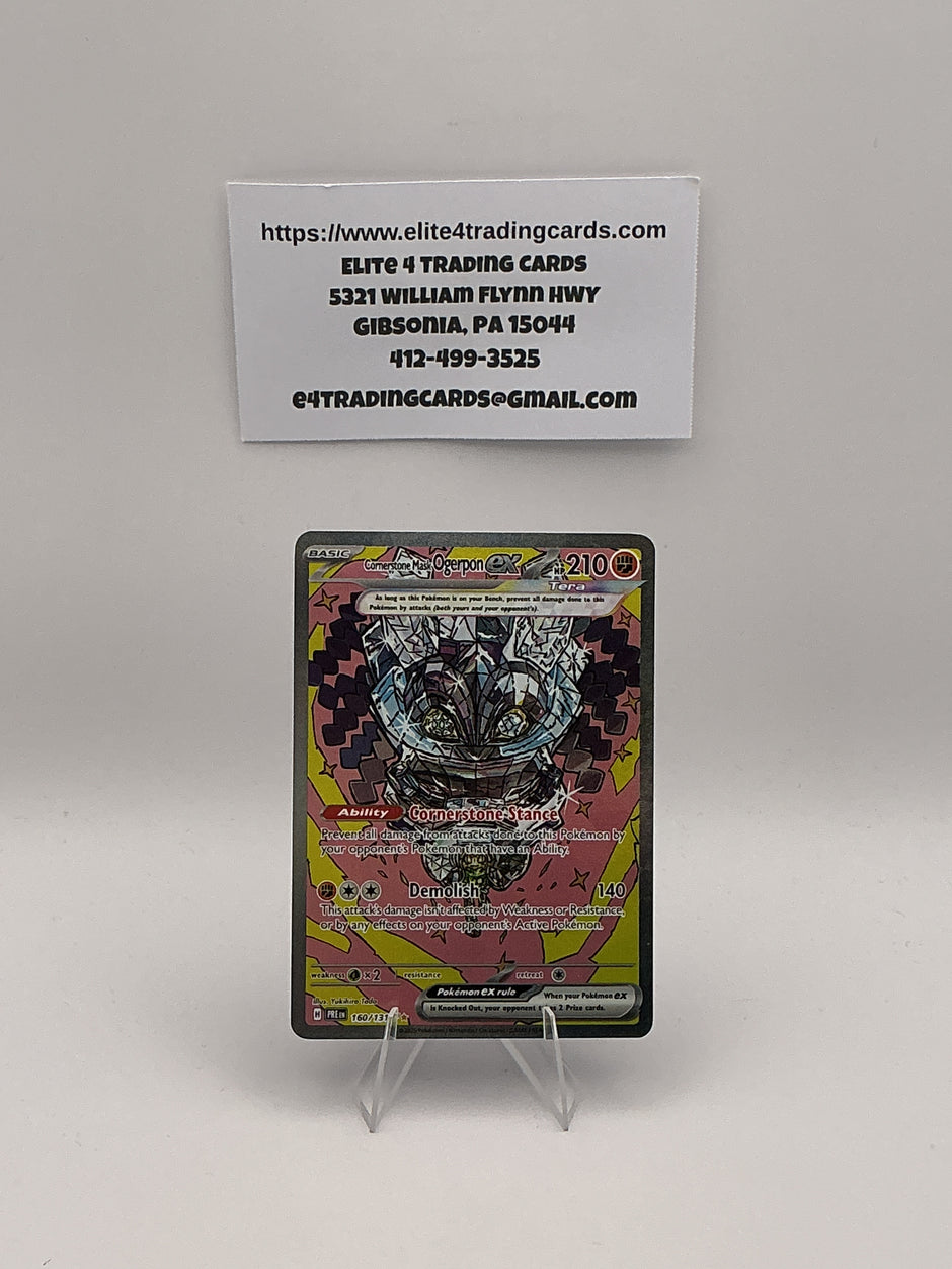 Cornerstone Mask Ogerpon ex - 160/131 - SV: Prismatic Evolutions (PRE) NM-LP