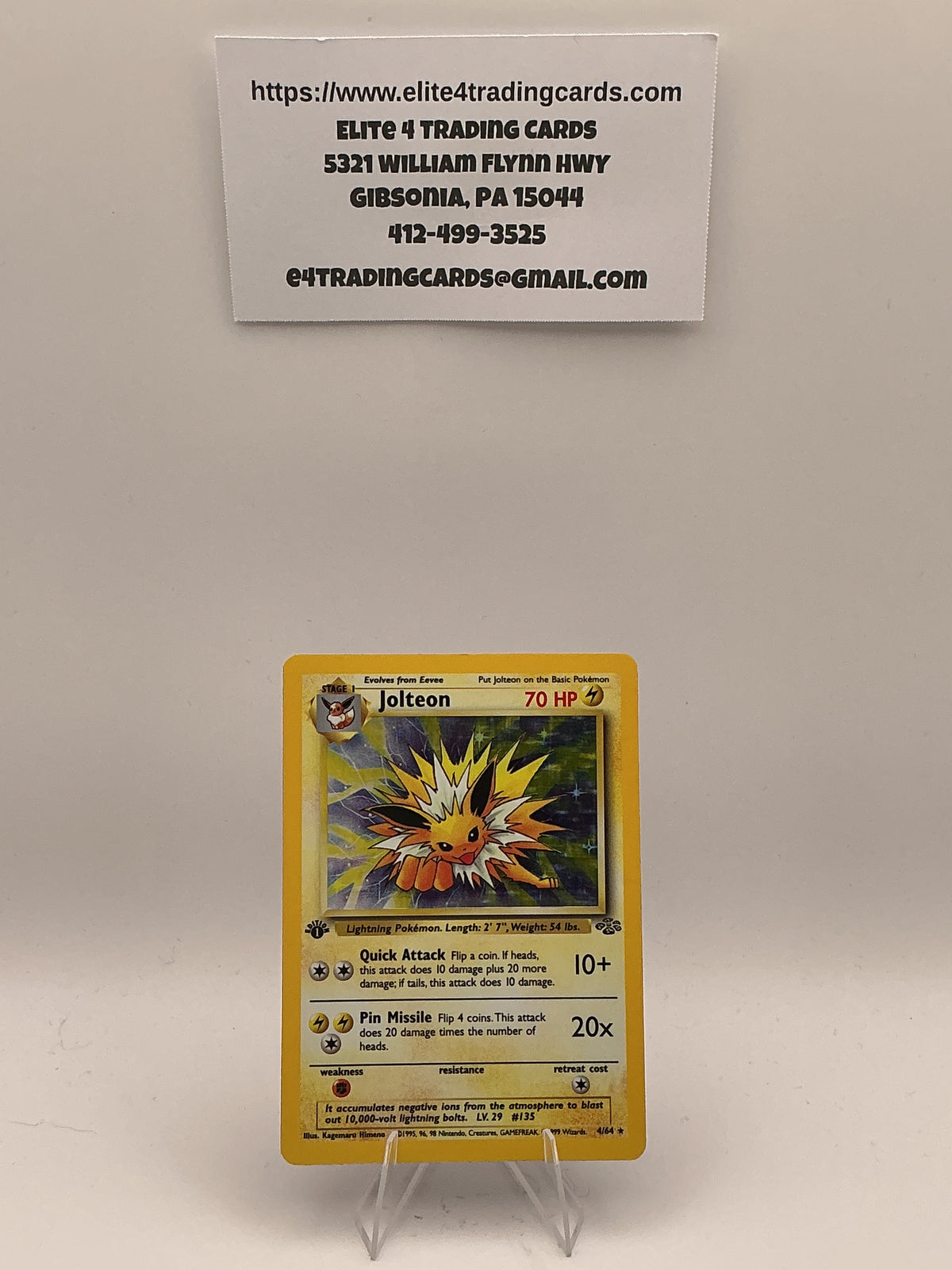 Jolteon (4) - Jungle (JU) 1st ED - LP