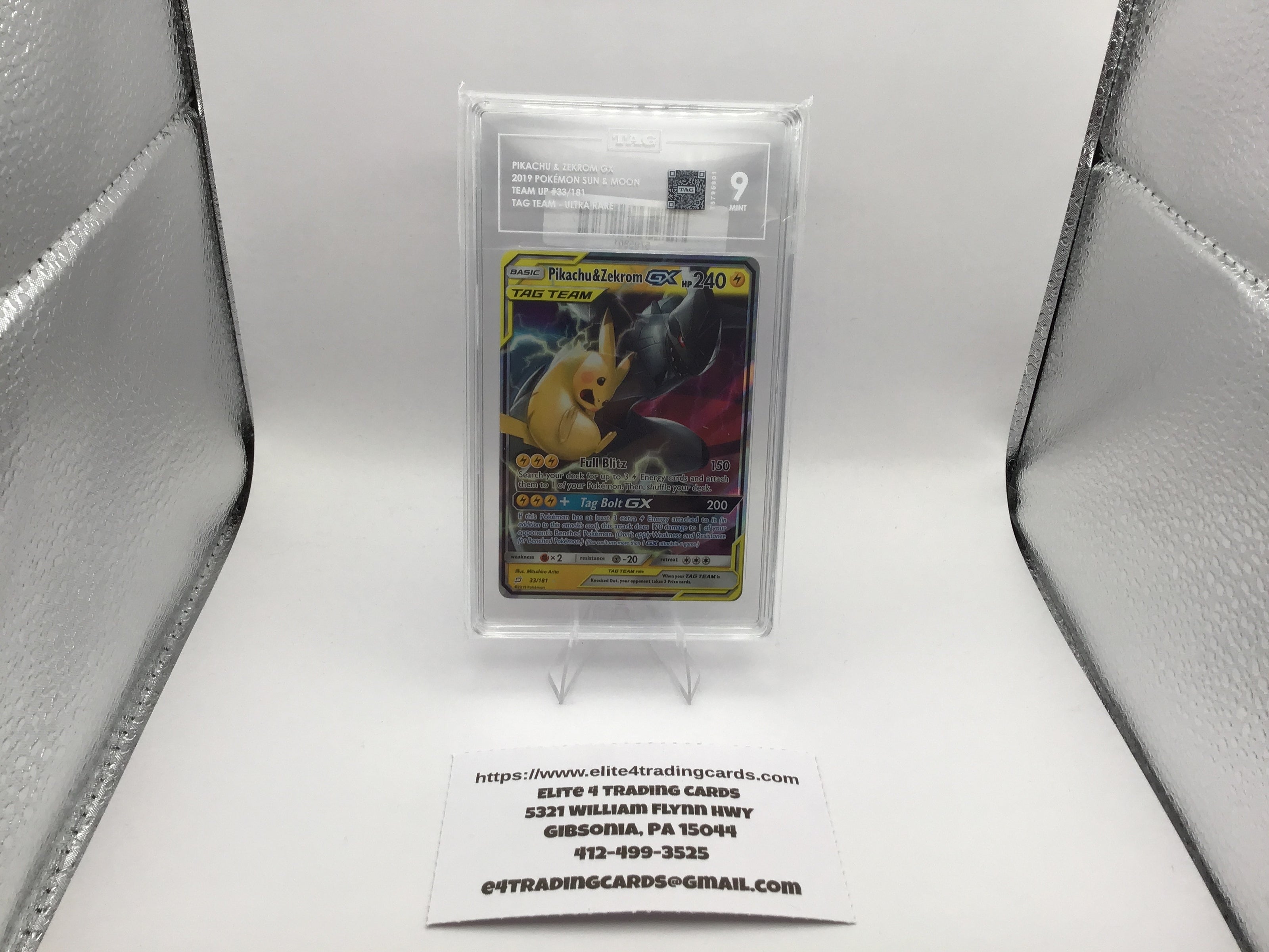 Pikachu & Zekrom GX #33 Pokemon Team Up (TAG 9)
