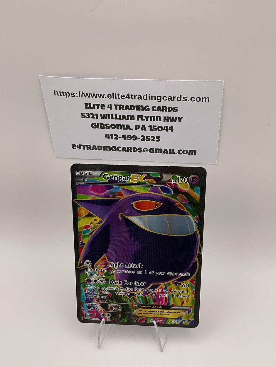 Gengar EX (114 Full Art) - XY - Phantom Forces (PHF) - HP/MP