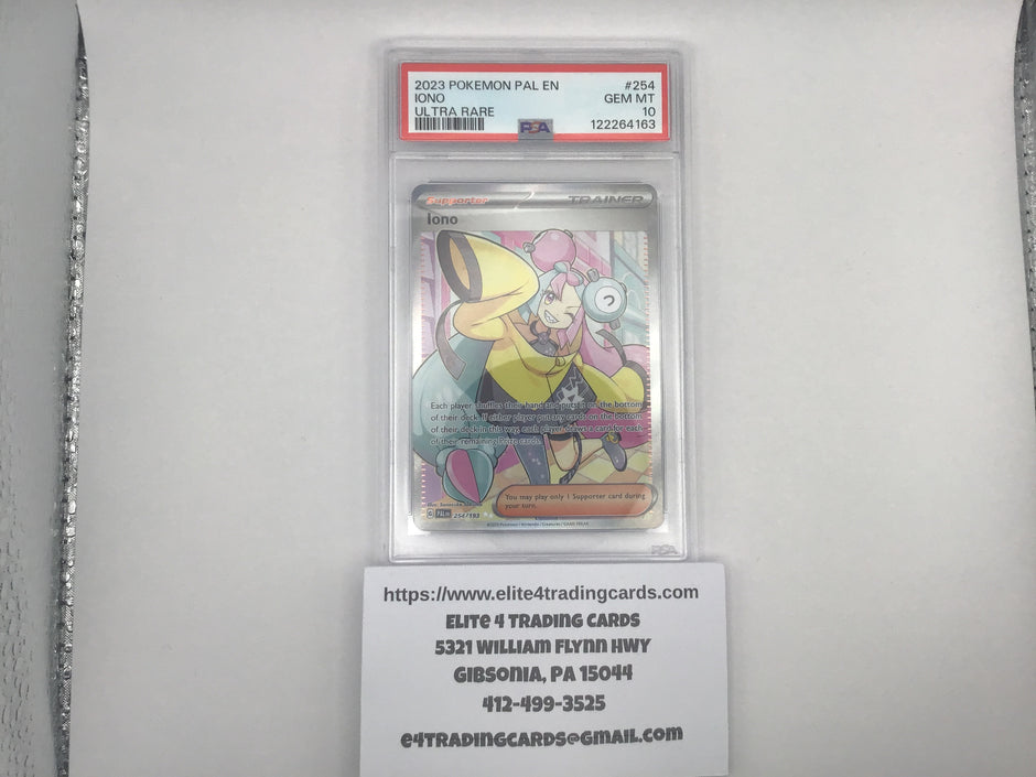 Iono #254 Pokemon Paldea Evolved (PSA 10)