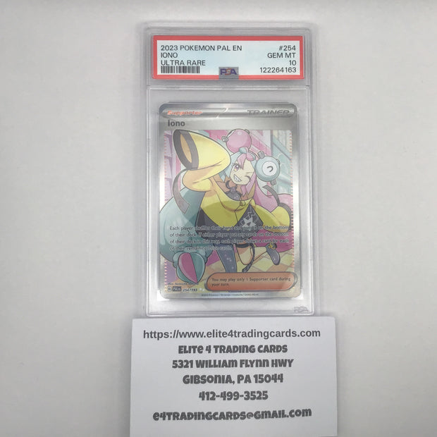 Iono #254 Pokemon Paldea Evolved (PSA 10)