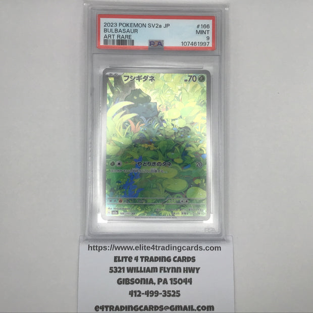 Bulbasaur #166 Pokemon Japanese Scarlet & Violet 151 (PSA 9)