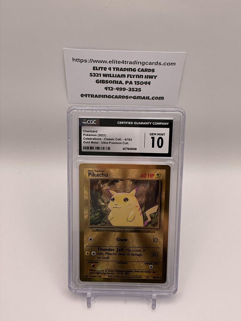 Pikachu [Ultra Premium Collection] #58 Pokemon Celebrations (CGC 10) *MIS LABELED*