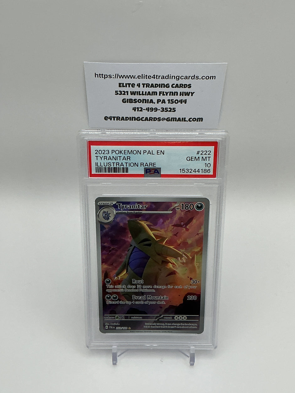 Tyranitar #222 Pokemon Paldea Evolved (PSA 10)