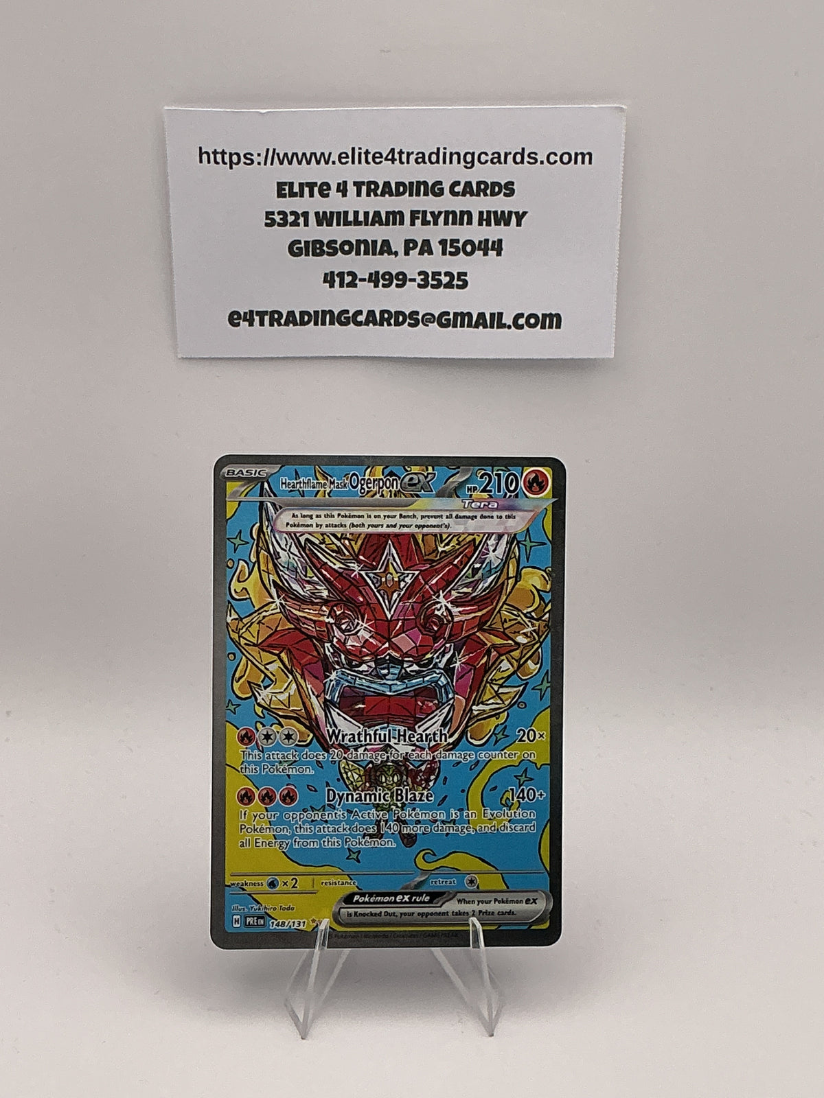 Hearthflame Mask Ogerpon ex - 148/131 - SV: Prismatic Evolutions (PRE)