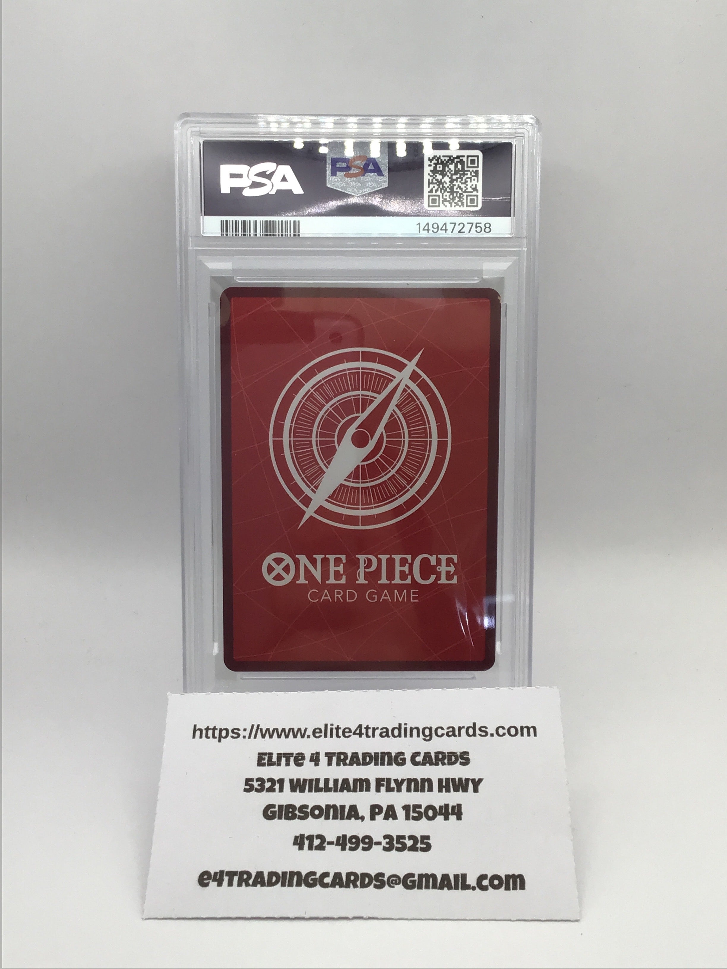 Monkey.D.Luffy [Alternate Art] OP05-060 (PSA 10)