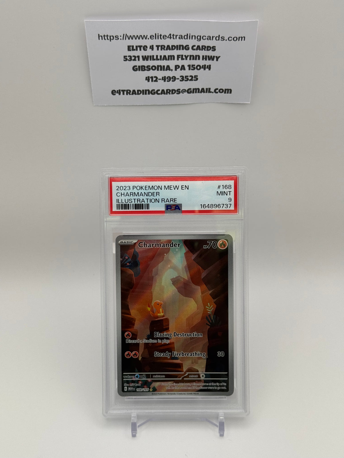 Charmander #168 Scarlet & Violet 151 (PSA 9)