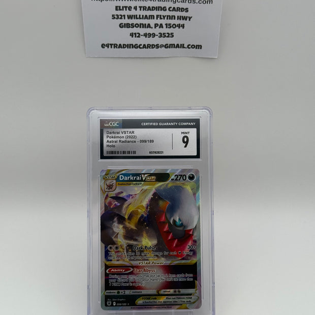 Darkrai VSTAR #99 Astral Radiance (CGC 9)