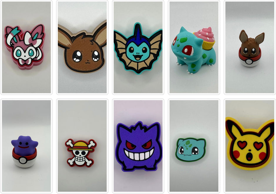 Misc Pokémon & One Piece Fidget Clickers