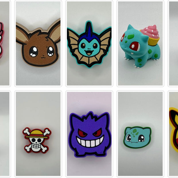 Misc Pokémon & One Piece Fidget Clickers