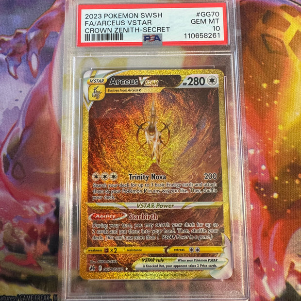 Arceus VSTAR #GG70 Pokemon Crown Zenith PSA 10
