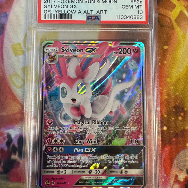 Sylveon GX #92a Pokemon Guardians Rising PSA 10