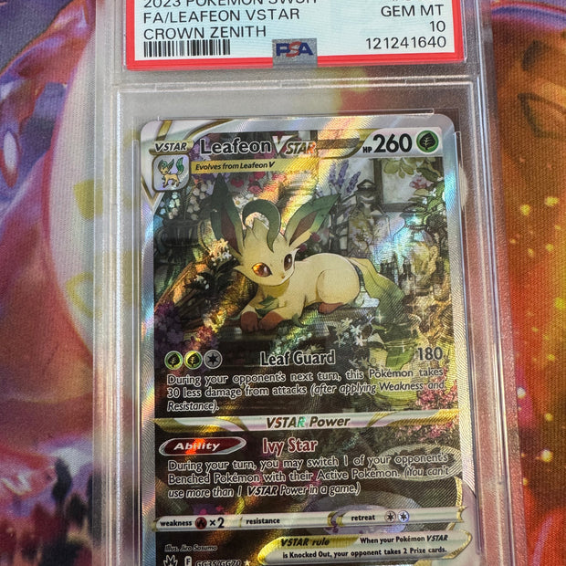 Leafeon VSTAR #GG35 Pokemon Crown Zenith PSA 10
