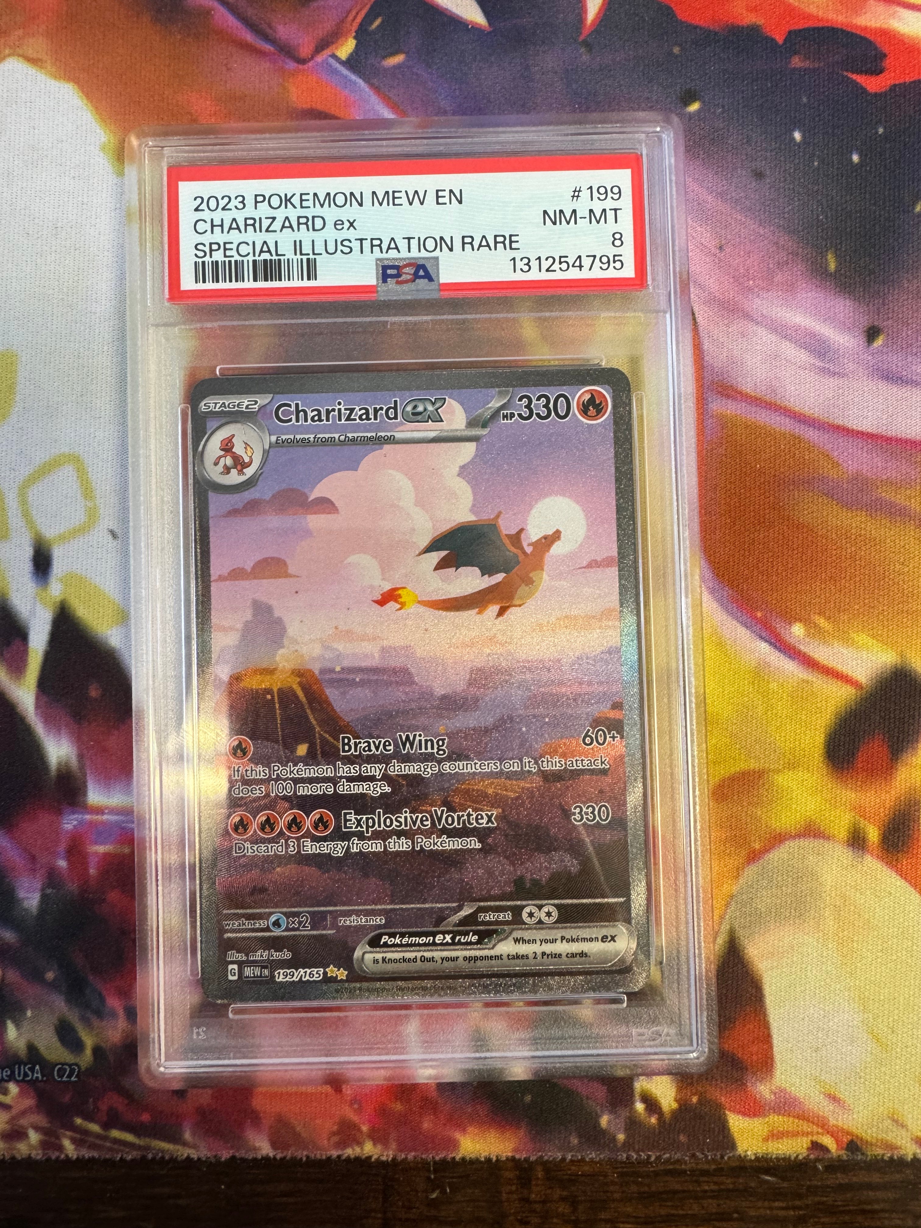 Charizard ex #199 Pokemon Scarlet & Violet 151 PSA 8