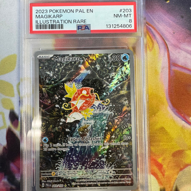 Magikarp #203 Pokemon Paldea Evolved PSA 8
