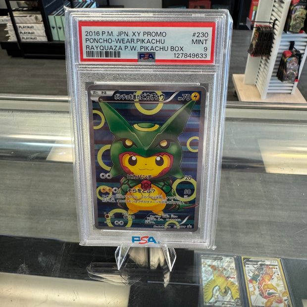 Poncho-Wearing Pikachu #230/XY-P PSA 9