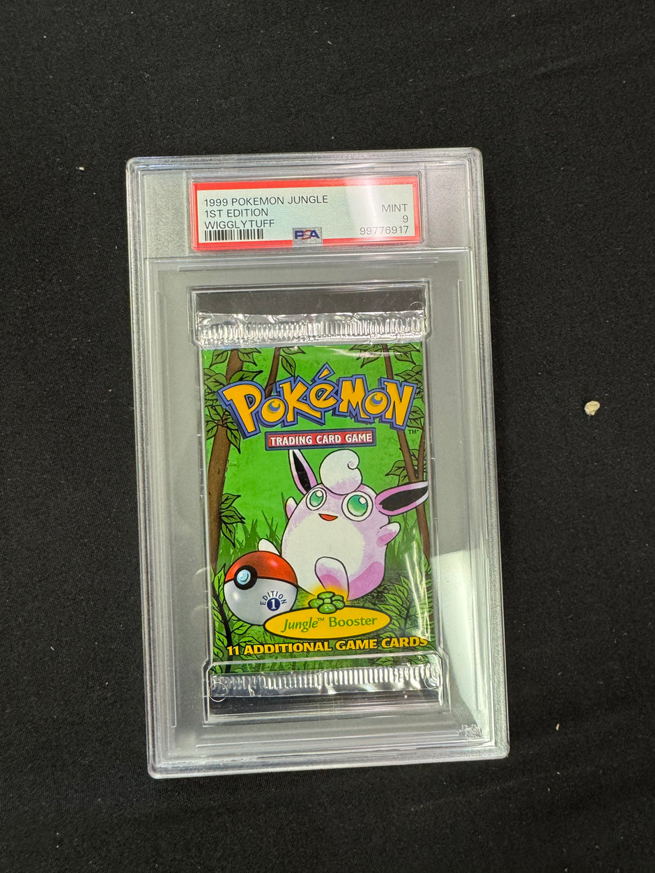 1999 Pokemon 1st Edition Jungle Booster Pack PSA 9 Mint Wigglytuff WOTC