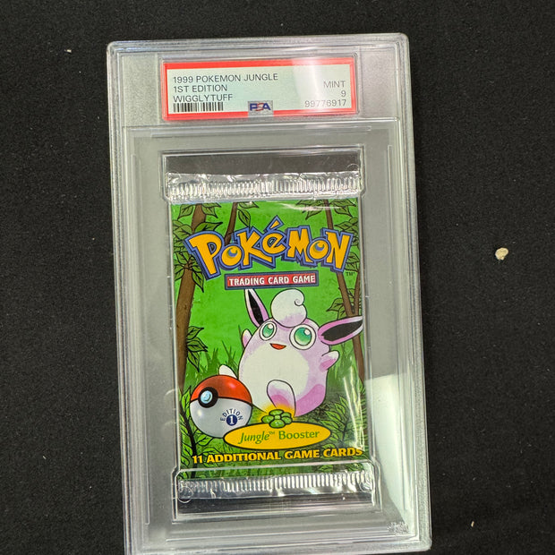 1999 Pokemon 1st Edition Jungle Booster Pack PSA 9 Mint Wigglytuff WOTC