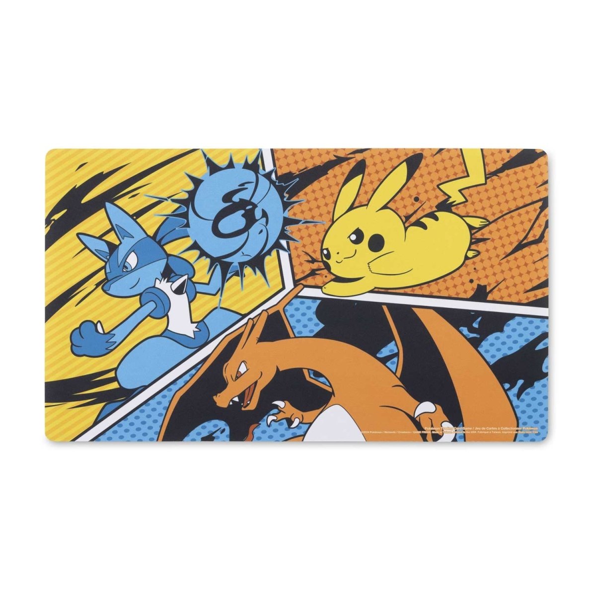 Battle Start Playmat Pokemon Center TCG- Charizard, Pikachu, Lucario 2025
