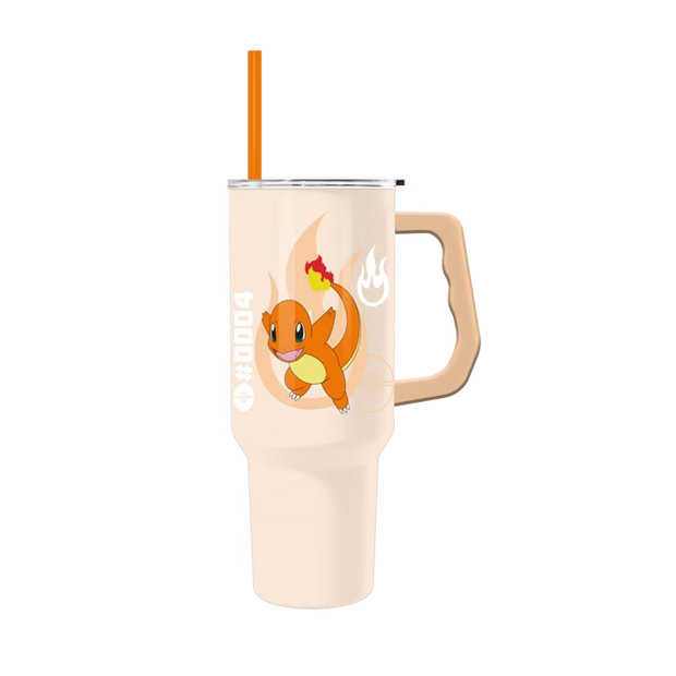 Pokemon Charmander 40oz Stainless Steel Tumbler with Handle