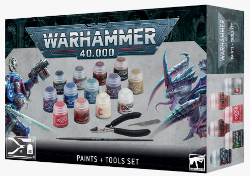Warhammer 40k: Paints and Tools set