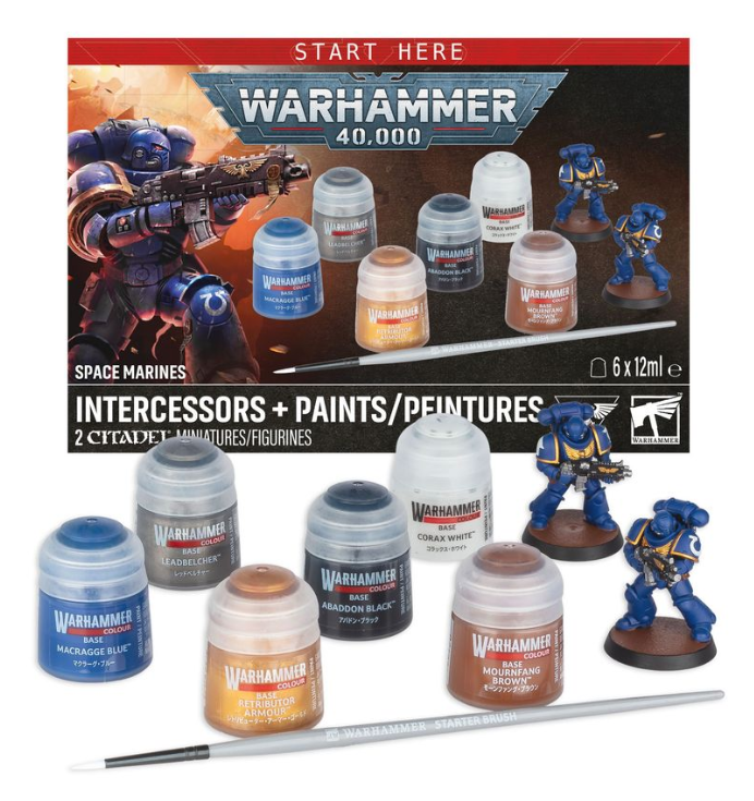 Warhammer 40k: Intercessors + Paints