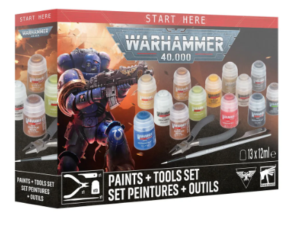 Warhammer 40k: Paints and Tool Set