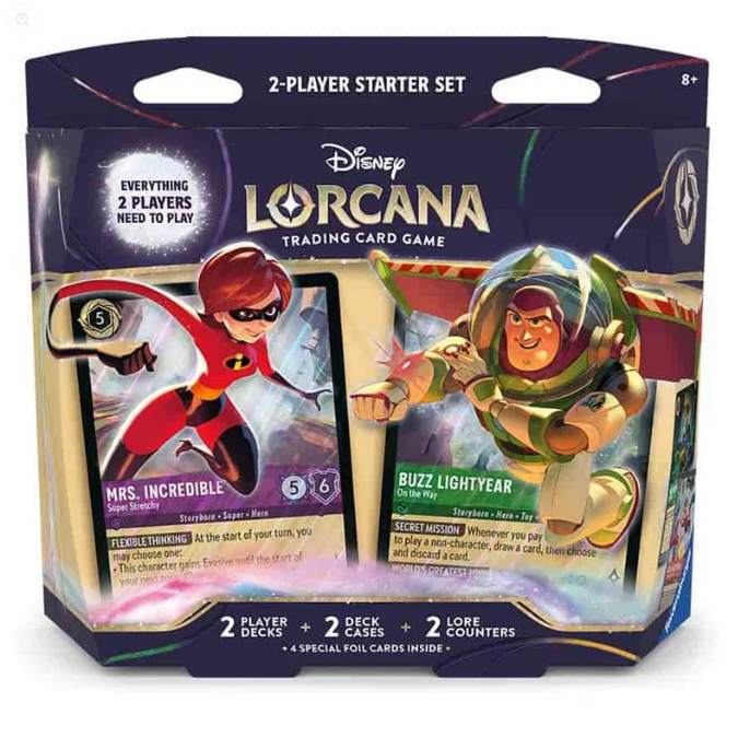 Disney Lorcana: Wilds Unknown Two-Player Starter Deck (Elastigirl / Buzz Lightyear)