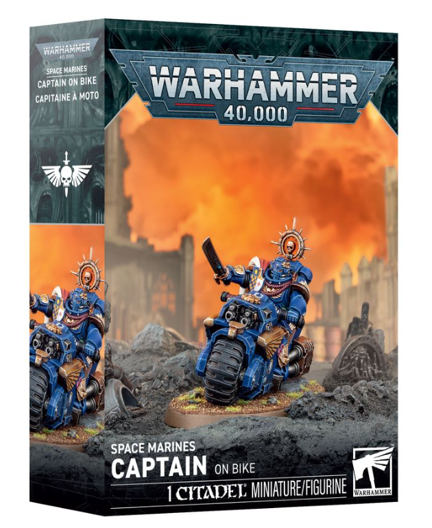Warhammer 40k: Space Marines Captain On Bike