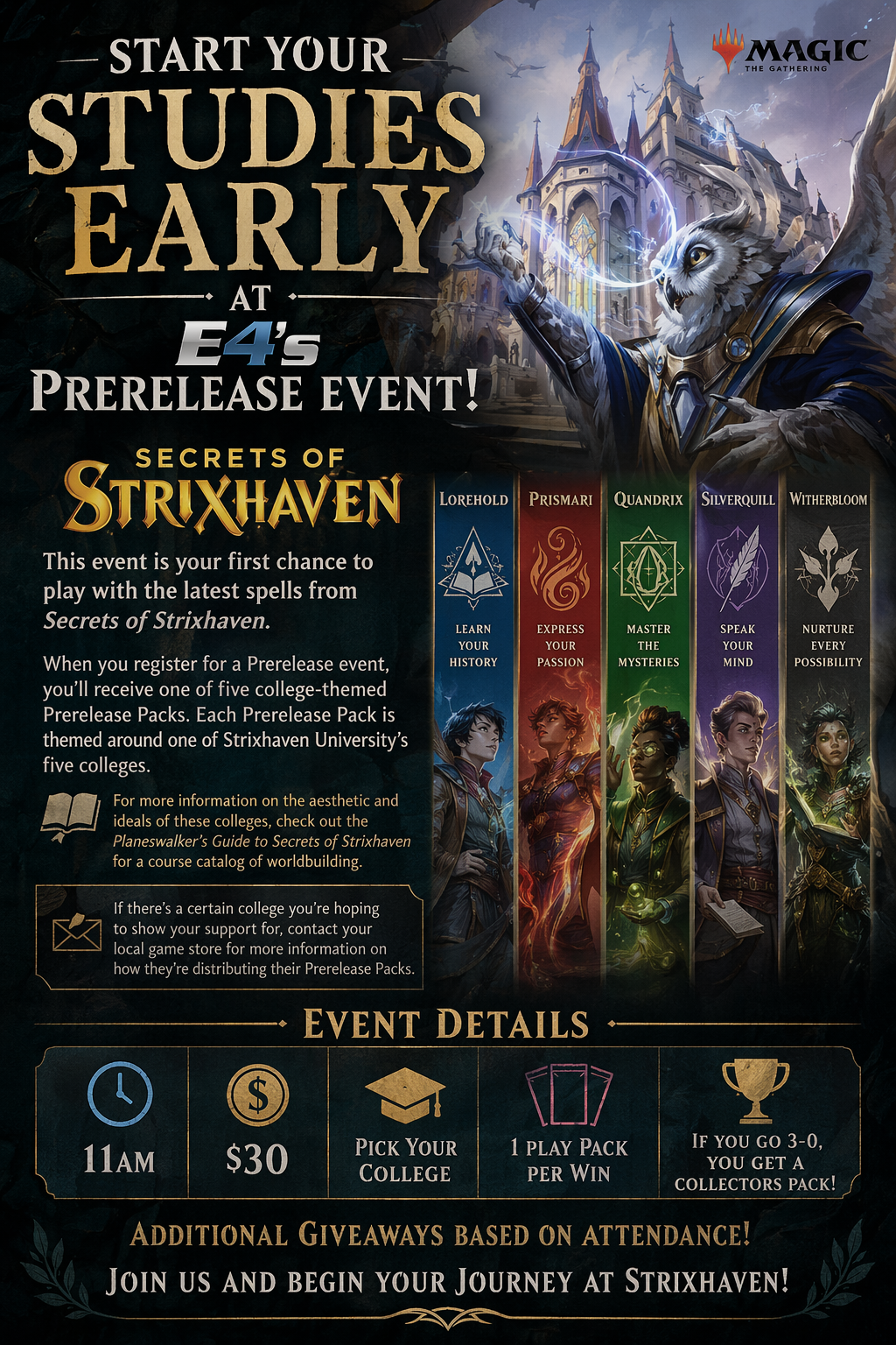 Strixhaven Pre-Release Event