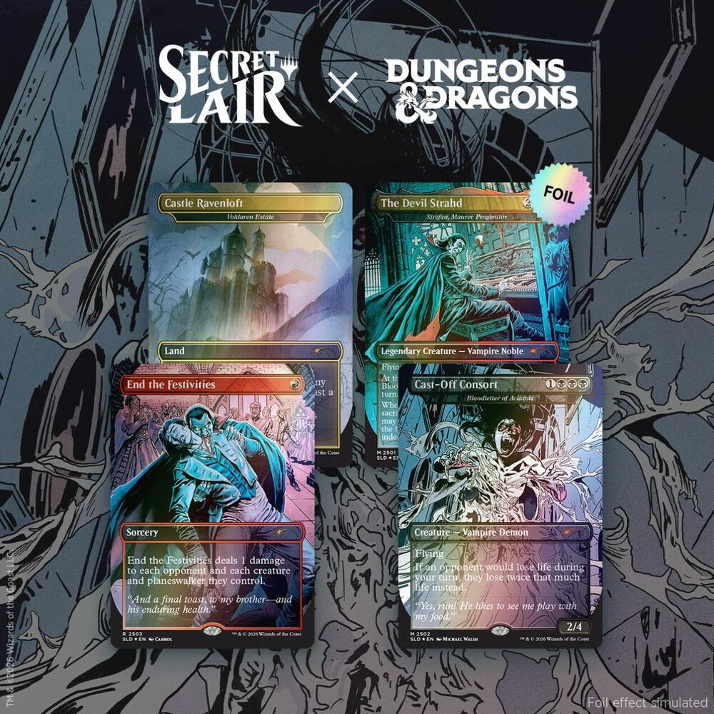 Secret Lair Drop: Secret Lair x Dungeons & Dragons: Strahd’s Descent - Foil Edition - Secret Lair Drop Series (SLD)