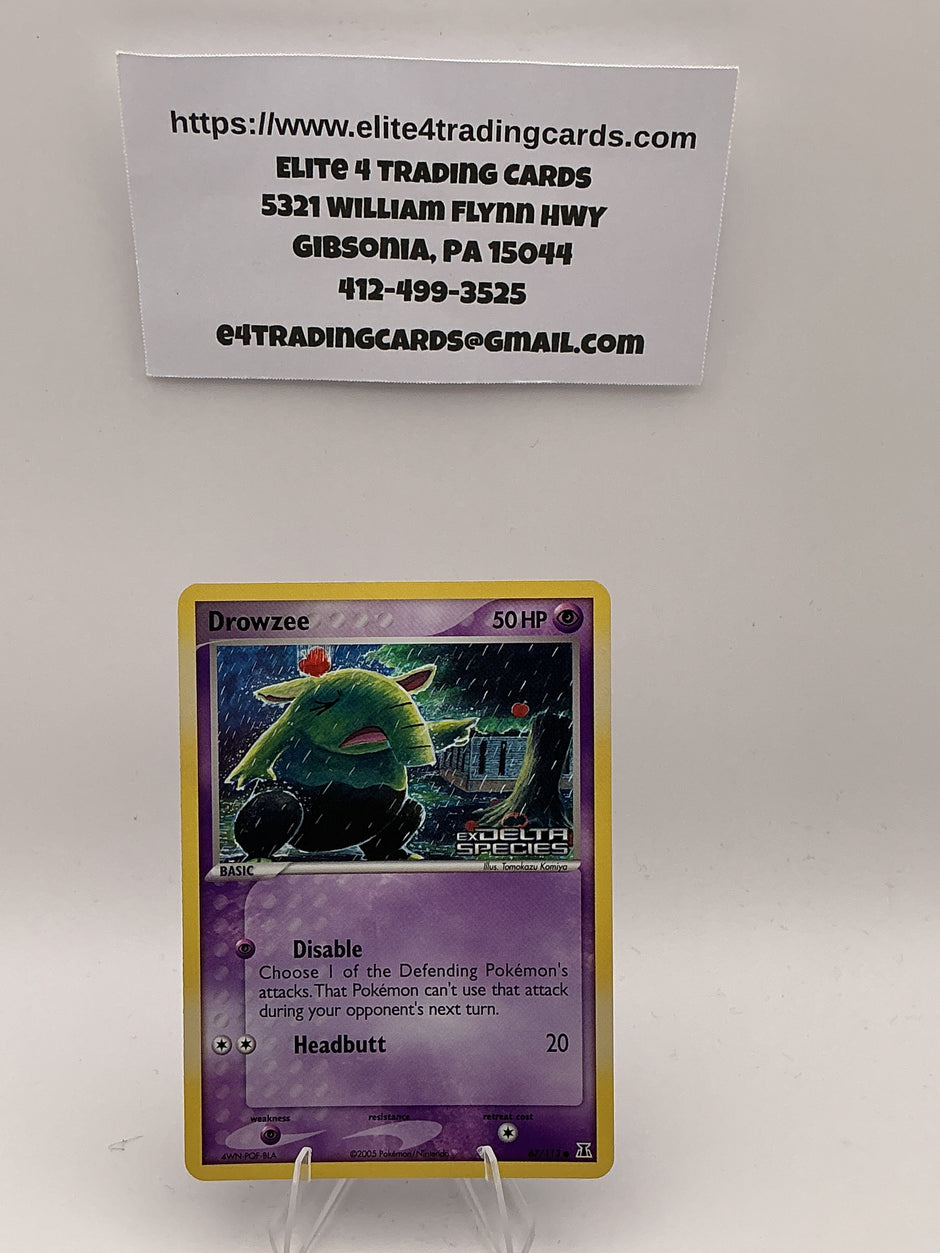 Drowzee - EX Delta Species (DS) Reverse Holofoil - LP