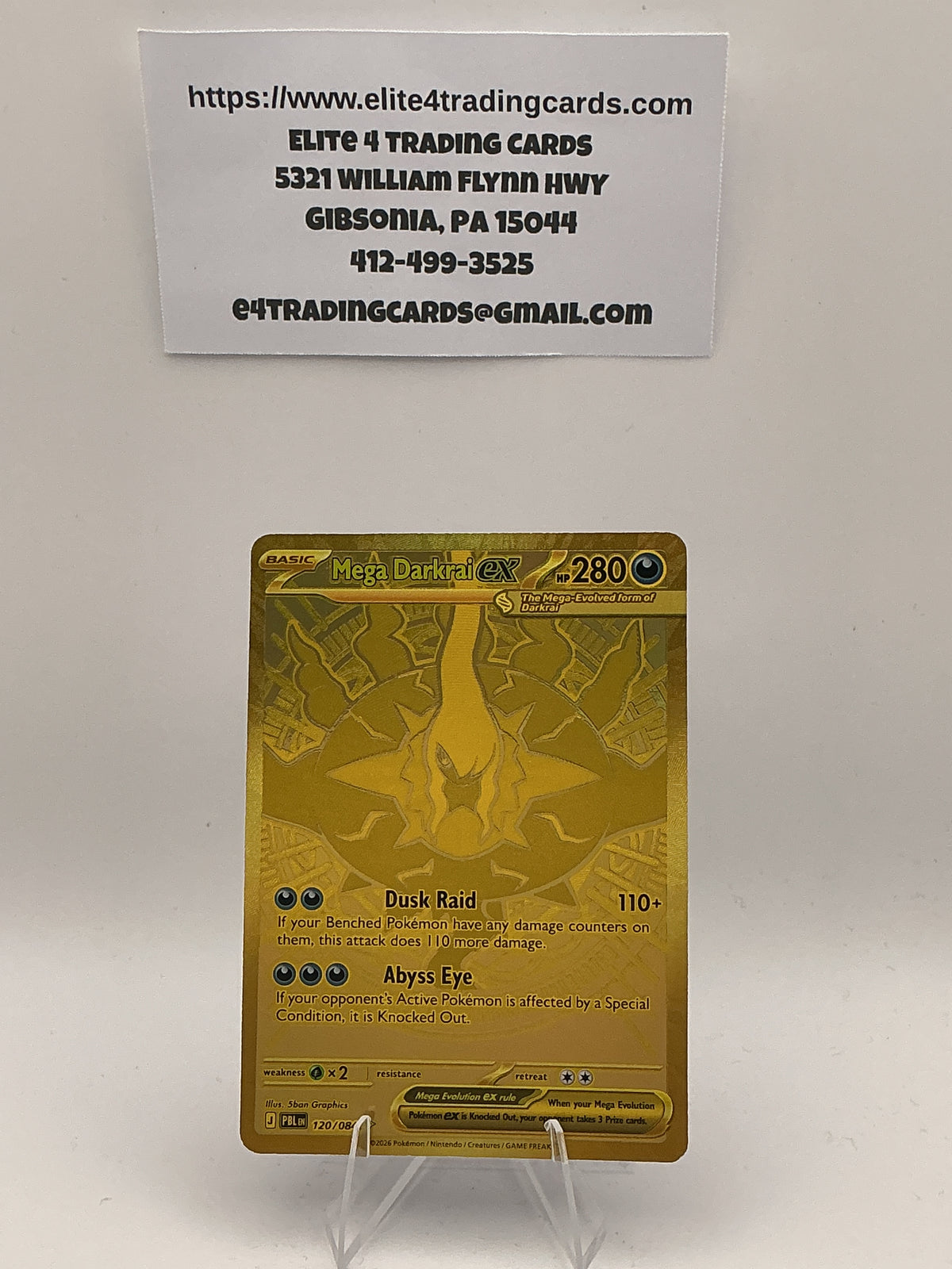 Mega Darkrai ex - 120/084 - ME05: Pitch Black (PBL)