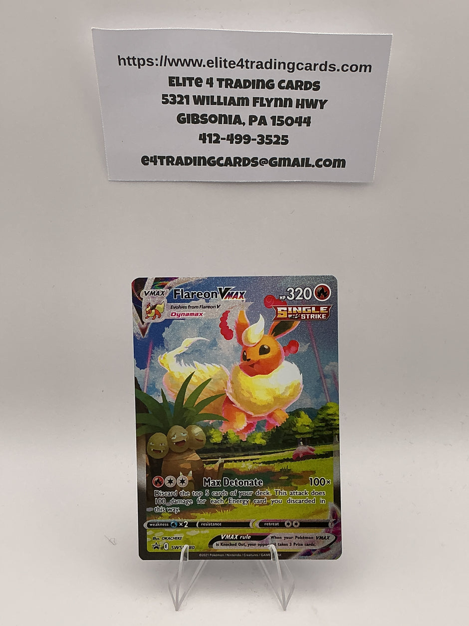 Flareon VMAX - SWSH180 - SWSH: Sword & Shield Promo Cards (SWSD) - NM