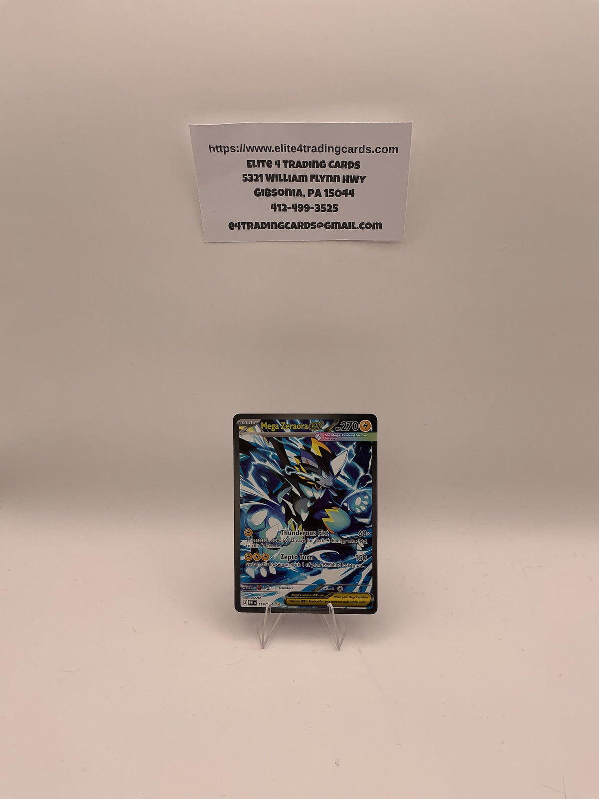 Mega Zeraora ex - 114/084 - ME05: Pitch Black (PBL)