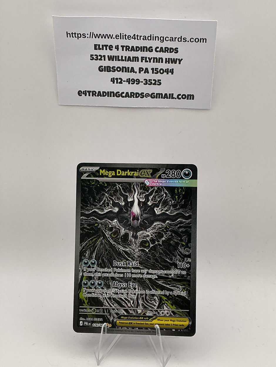 Mega Darkrai ex - 116/084 - ME05: Pitch Black (PBL)
