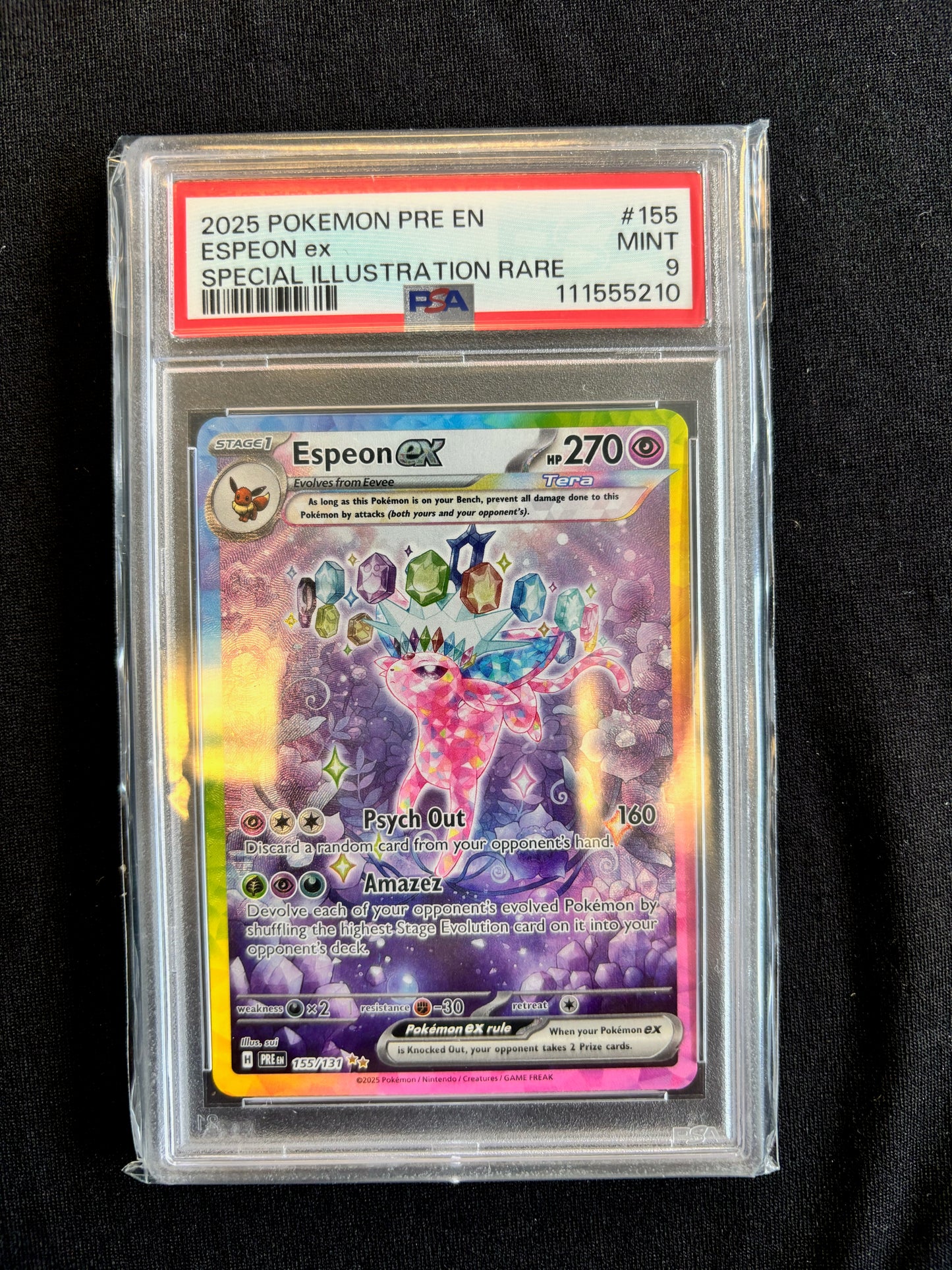 Espeon ex SIR PSA 9