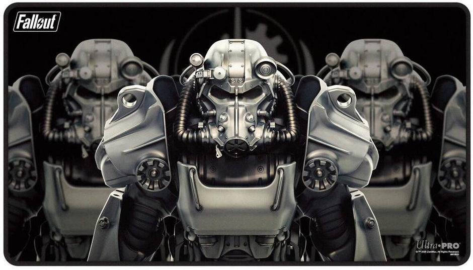 Brotherhood of Steel Black Stitched Standard Gaming Playmat for Bethesda - Fallout - Ultra Pro Playmats