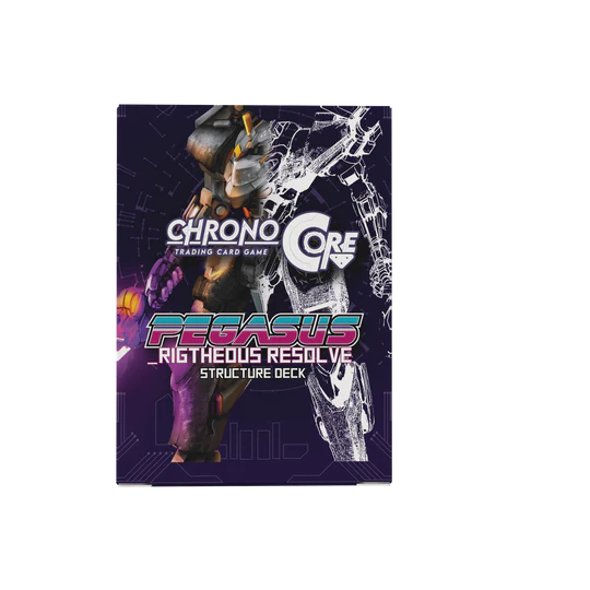 Gamers Guild AZ Chrono Core TCG Chrono Core TCG: Pegasus - Righteous Resolve Structure Deck (Pre-Order) Southern Hobby Chrono Core TCG: Pegasus - Righteous Resolve Unlimited Structure Deck
