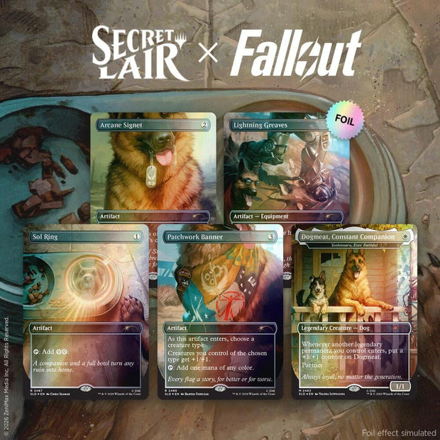 Secret Lair Drop: Secret Lair x Fallout: Greet the Dog - Traditional Foil Edition - Secret Lair Drop Series (SLD)