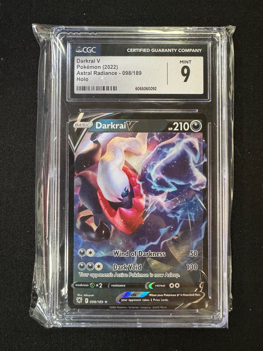 Darkrai V #98 Pokemon Astral Radiance  CGC 9