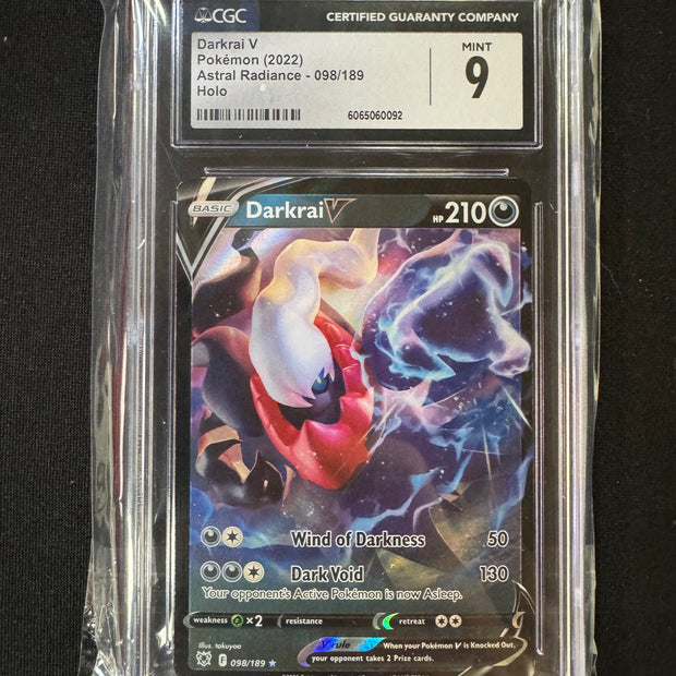 Darkrai V #98 Pokemon Astral Radiance  CGC 9