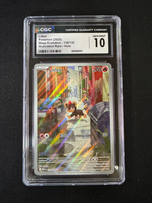 Litleo #139 Pokemon Mega Evolution CGC 10