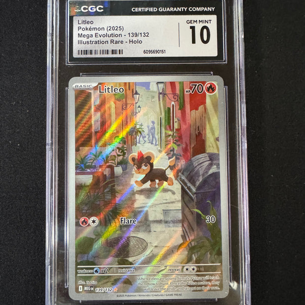 Litleo #139 Pokemon Mega Evolution CGC 10