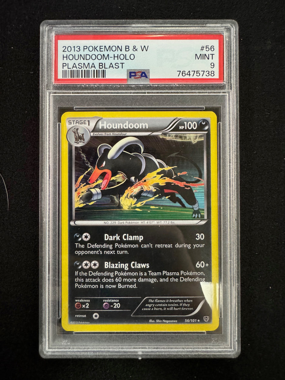 Houndoom #56 Pokemon Plasma Blast PSA 9