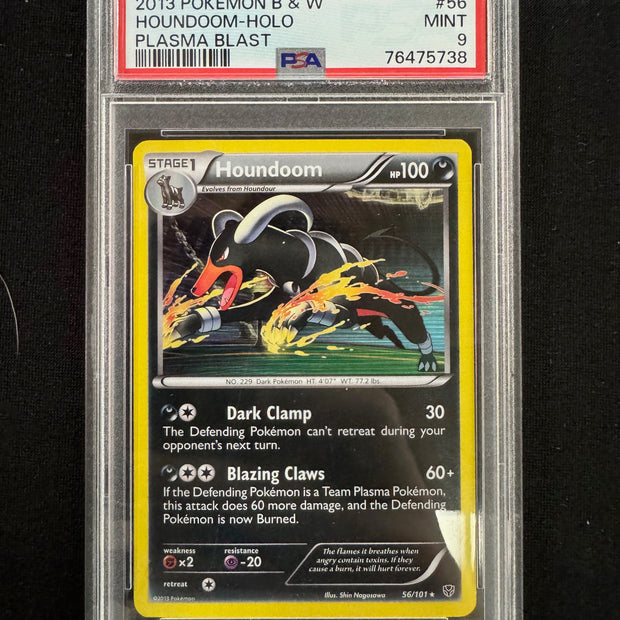 Houndoom #56 Pokemon Plasma Blast PSA 9